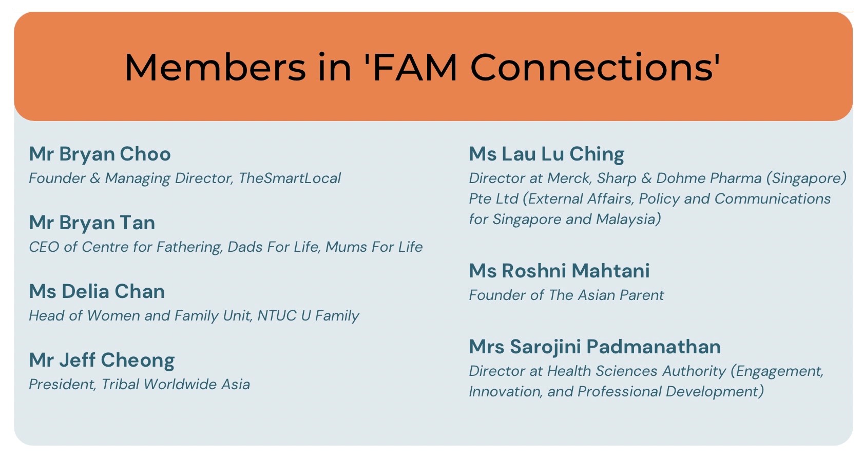 Focal Area 1 Members