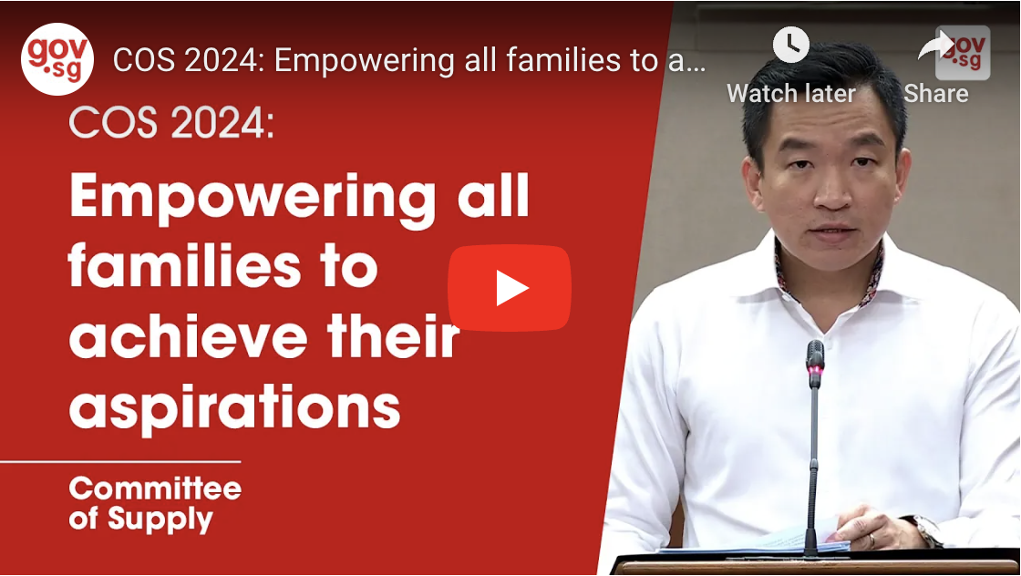 COS 2024: Empowering all families to achieve their aspirations