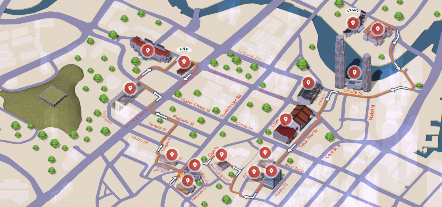 Map of Social Services Heritage Trail